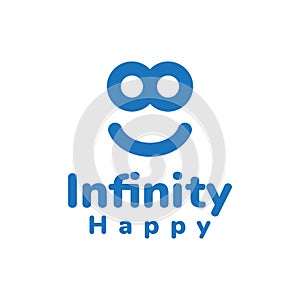 Smile with eye infinity logo