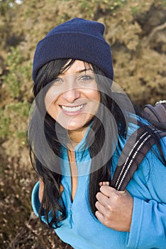 Happy smiling asian woman