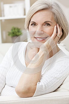 Happy Smiling Attractive Senior Woman