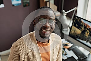 Happy Smiling Black Designer