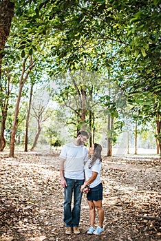 Happy Smiling Couple diversity in love moment