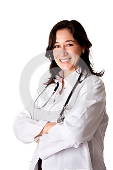 Happy smiling doctor physician