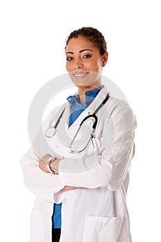 Happy smiling doctor physician
