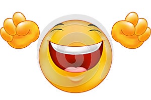 Happy smiling emoticon