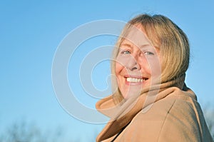 Happy smiling mature woman