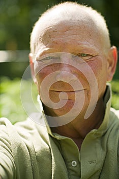 Happy smiling middle age senior handsome man