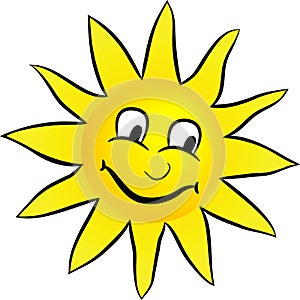 Happy smiling sun