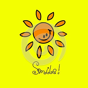 Happy smiling sun