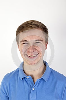 Happy smiling teen boy