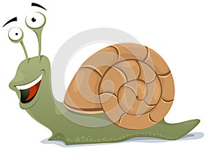 Happy Snail Character