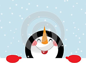 Happy snowman