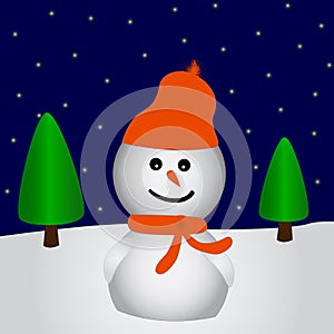 Happy snowman