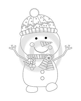 Happy Snowman Colorless