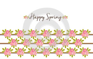 Happy Spring - Floral background with Peonies