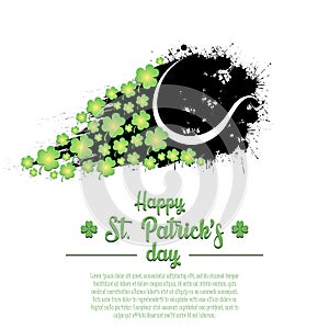 Happy St. Patrick`s day and tennis ball