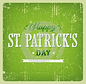 Happy St. Patrick`s Day Vintage Card