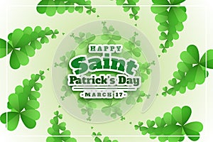 Happy st patricks day festival poster design photo