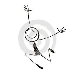 Happy stick figure 4