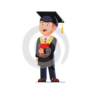 Happy student graduated from business school