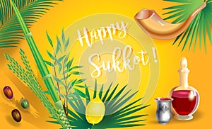 Sukkot Rosh Hashanah lulav etrog Israel Festival sign photo