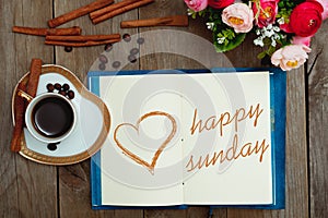 Happy Sunday with a cup of coffee