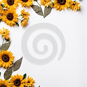 Happy sunflower border