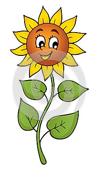 Happy sunflower theme image 1