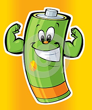 Happy super strong cartoon battery