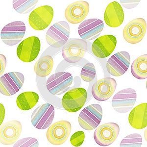 Happy Sweet Easter Eggs, Seamless Background