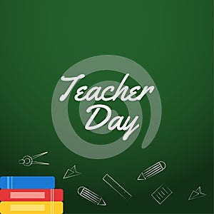 Happy Teacher Day Vector Design Illustration For Celebrate Moment