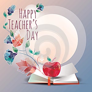 Happy teacher`s day design