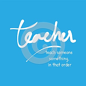 Happy teacher`s day vector illustration