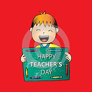 Happy teachers day card