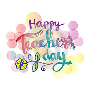 Happy teachers day card