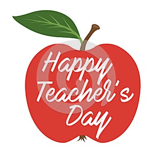 Happy Teachers Day. Greeting card