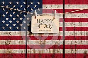 Happy 4th of July Greeting. Congratulations on Independence Day