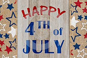 Happy 4th of July greeting photo