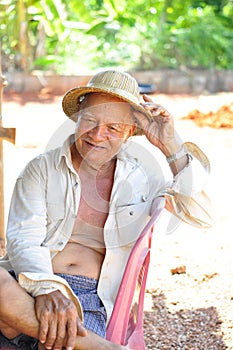 Happy Thai farmer