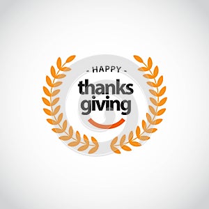 Happy Thanks Giving Vector Template Design Illustration