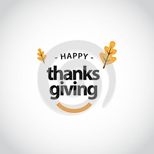 Happy Thanks Giving Vector Template Design Illustration