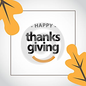 Happy Thanks Giving Vector Template Design Illustration