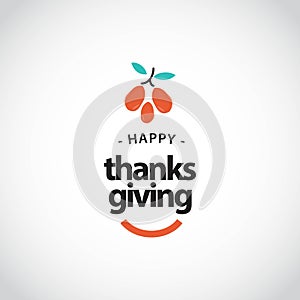 Happy Thanks Giving Vector Template Design Illustration