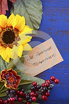 Happy Thanksgiving background with decorated borders.