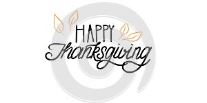 Happy Thanksgiving Banner Sign, vector illustration image