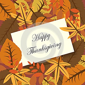 Happy thanksgiving card