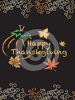 Happy thanksgiving card