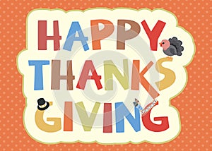 Happy Thanksgiving Card Design