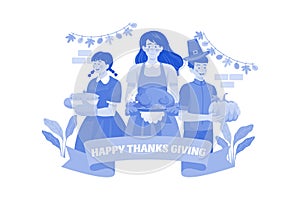 Happy Thanksgiving Day Concept