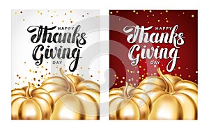 Happy thanksgiving day greeting card