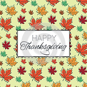 Happy Thanksgiving Day logo template